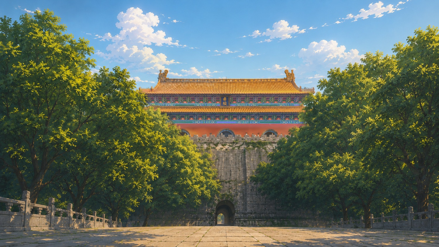 穿过旧城